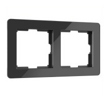 Рамка на 2 поста Werkel Acrylic черный 4690389184857 W0022708