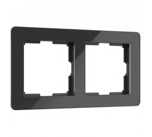 Рамка на 2 поста Werkel Acrylic черный 4690389184857 W0022708