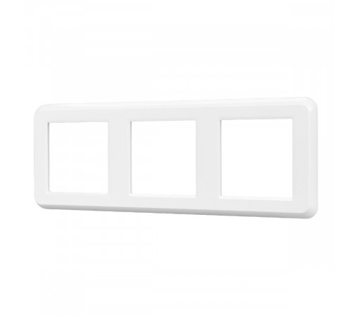 Рамка трехместная Arlight FRM-VERSA-PL-3-WH 043782 Рамка трехместная Arlight FRM-VERSA-PL-3-WH 043782