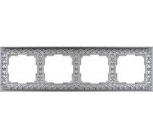Рамка Werkel Antik на 4 поста матовый хром WL07-Frame-04 4690389145698