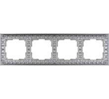 Рамка Werkel Antik на 4 поста матовый хром WL07-Frame-04 4690389145698