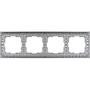 Рамка Werkel Antik на 4 поста матовый хром WL07-Frame-04 4690389145698