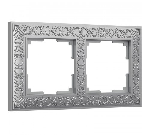 Рамка Werkel Antik на 2 поста матовый хром WL07-Frame-02 4690389145674 Рамка Werkel Antik на 2 поста матовый хром WL07-Frame-02 4690389145674