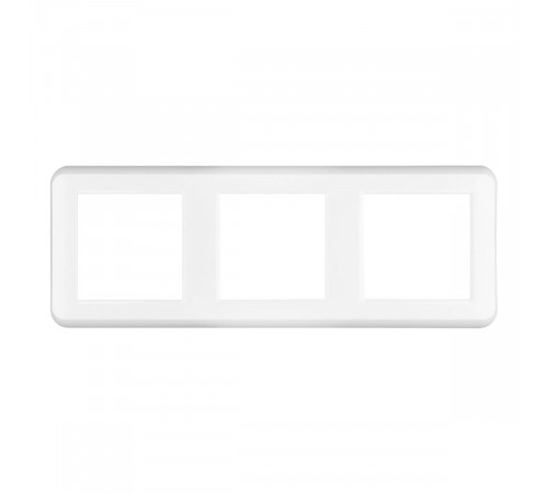 Рамка трехместная Arlight FRM-VERSA-PL-3-WH 043782 Рамка трехместная Arlight FRM-VERSA-PL-3-WH 043782
