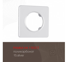Рамка одноместная Arte Milano 502.15-1.silver