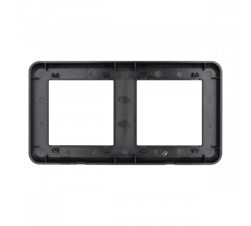 Рамка двухместная Arlight FRM-VERSA-PL-2-BK 043778 Рамка двухместная Arlight FRM-VERSA-PL-2-BK 043778