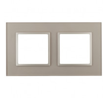 Рамка на 2 поста ЭРА Elegance 14-5102-04 Б0034491