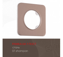 Рамка одноместная Arte Milano 502.07-1.shampan