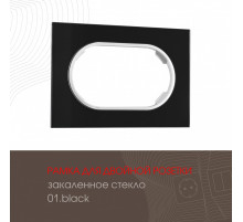 Рамка для двойной розетки Arte Milano 502.01-double.black