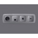 Лицевая панель для TV розетки Ambrella Volt Omega OP5130