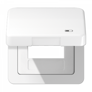 Рамка с подпружиненной крышкой для USB-механизмов Jung CD590KLUSBWW
