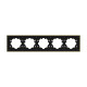 Рамка пятиместная ELBI Zena Platin 500-073400-250