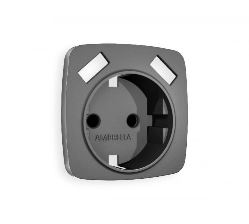 Лицевая панель для розетки с/з со шторками 2USB A+A Ambrella Volt Omega OP6590 Лицевая панель для розетки с/з со шторками 2USB A+A Ambrella Volt Omega OP6590