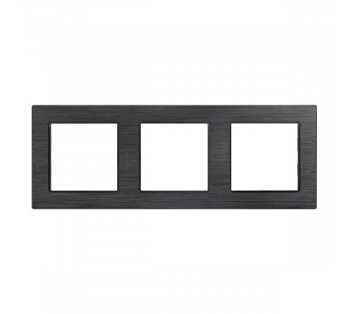 Рамка трехместная Arlight FRM-PRESTO-ALS-3-BK 043857 Рамка трехместная Arlight FRM-PRESTO-ALS-3-BK 043857