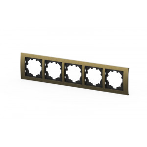 Рамка пятиместная ELBI Zena Platin 500-075800-250