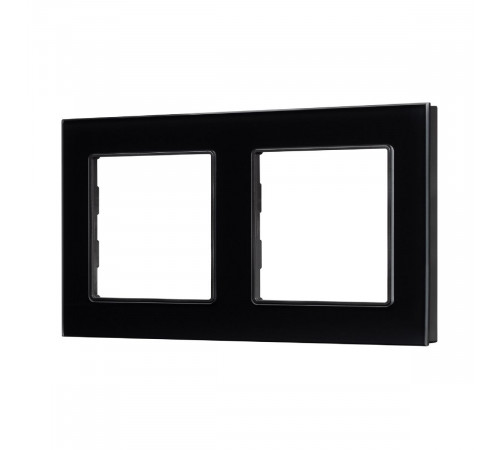 Рамка двухместная Arlight FRM-GLARE-GS-2-BK 043797
