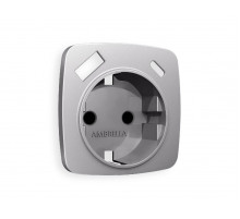 Лицевая панель для розетки с/з со шторками 2USB A+C Ambrella Volt Omega OP5100