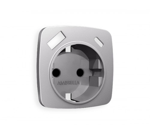 Лицевая панель для розетки с/з со шторками 2USB A+C Ambrella Volt Omega OP5100