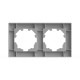 Рамка двухместная ELBI Vega 510-015600-226