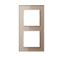 Рамка двухместная Jung AC582GLCH