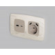 Лицевая панель для розетки 2USB A+C Ambrella Volt Omega OP3710