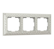 Рамка Werkel Antik на 3 поста жемчужный WL07-Frame-03 4690389063510