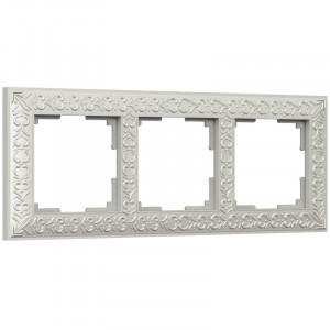 Рамка Werkel Antik на 3 поста жемчужный WL07-Frame-03 4690389063510