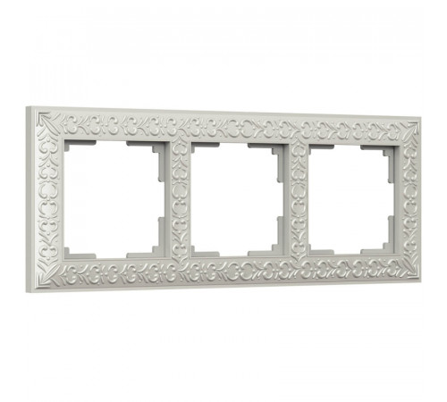 Рамка Werkel Antik на 3 поста жемчужный WL07-Frame-03 4690389063510 Рамка Werkel Antik на 3 поста жемчужный WL07-Frame-03 4690389063510