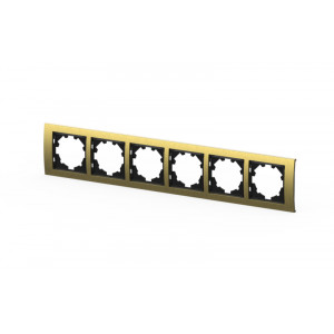 Рамка шестиместная ELBI Zena Platin 500-073400-252