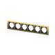 Рамка шестиместная ELBI Zena Platin 500-073400-252