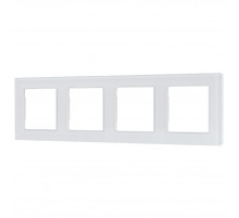 Рамка четырехместная Arlight FRM-GLARE-GS-4-WH 043802