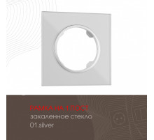 Рамка одноместная Arte Milano 502.01-1.silver