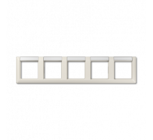 Рамка пятиместная с полем для надписи Jung AS5850NA