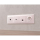 Лицевая панель для компьютерной/телефонной розетки RJ-45/RJ-11 Ambrella Volt Alfa AP2120