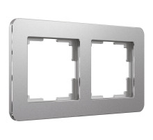 Рамка на 2 поста Werkel Platinum алюминий 4690389184444 W0022606