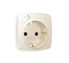 Лицевая панель для розетки с/з со шторками 2USB A+C Ambrella Volt Omega OP3100