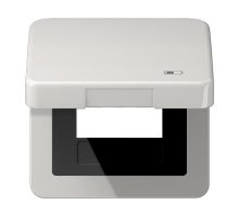 Рамка с подпружиненной крышкой для USB-механизмов Jung CD590KLUSBLG