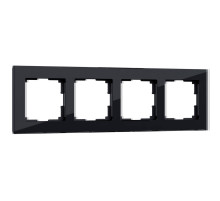 Рамка Werkel Favorit на 4 поста черный W0041108 4690389159954