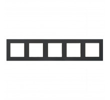 Рамка на 5 постов Arlight FRM-GLARE-GS-5-BK 043806