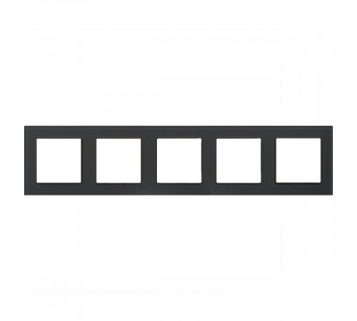Рамка на 5 постов Arlight FRM-GLARE-GS-5-BK 043806