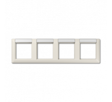 Рамка четырехместная с полем для надписи Jung AS5840NA