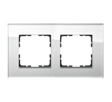 Рамка Jasmart G-Glass 2-постовая G1002GW