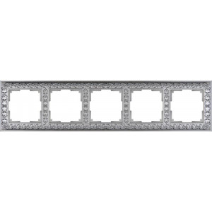 Рамка Werkel Antik на 5 постов матовый хром WL07-Frame-05 4690389145704