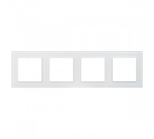 Рамка четырехместная Arlight FRM-GLARE-GS-4-WH 043802 Рамка четырехместная Arlight FRM-GLARE-GS-4-WH 043802