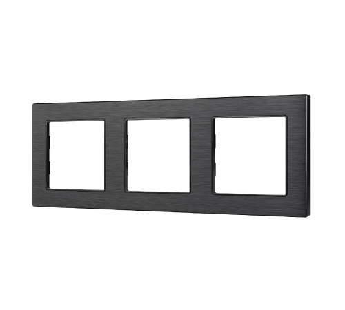 Рамка трехместная Arlight FRM-PRESTO-ALS-3-BK 043857 Рамка трехместная Arlight FRM-PRESTO-ALS-3-BK 043857