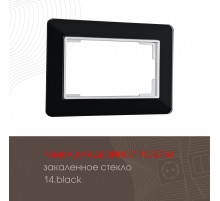 Рамка для двойной розетки Arte Milano 503.14-double.black