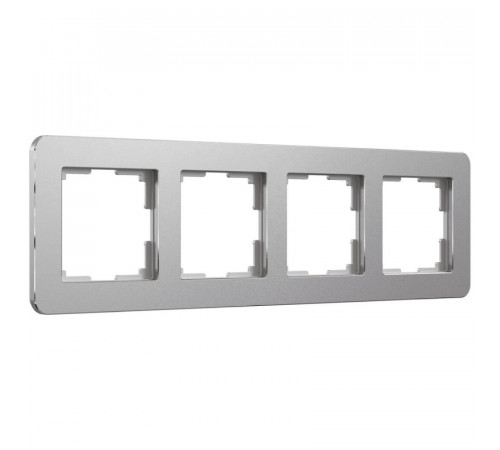 Рамка на 4 поста Werkel Platinum алюминий 4690389184505 W0042606