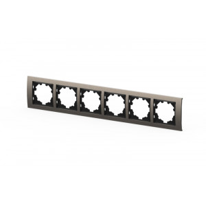 Рамка шестиместная ELBI Zena Platin 500-073000-252