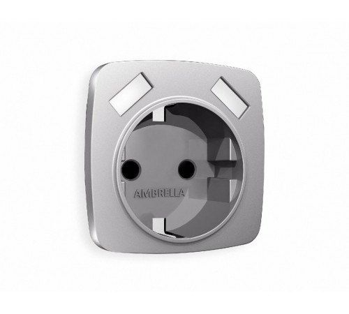 Лицевая панель для розетки с/з со шторками 2USB A+A Ambrella Volt Omega OP5090 Лицевая панель для розетки с/з со шторками 2USB A+A Ambrella Volt Omega OP5090