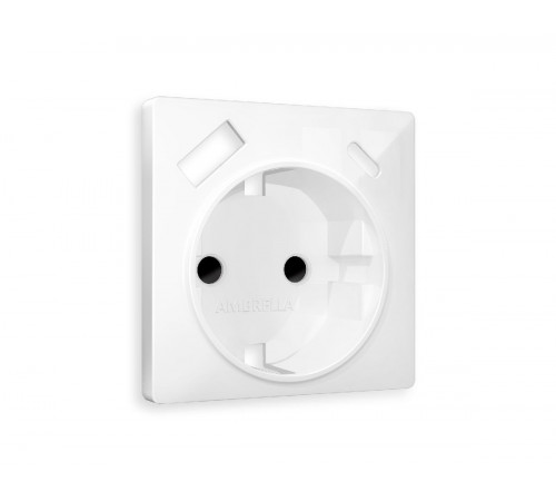 Лицевая панель для розетки с/з со шторками 2USB A+C Ambrella Volt Alfa AP1100